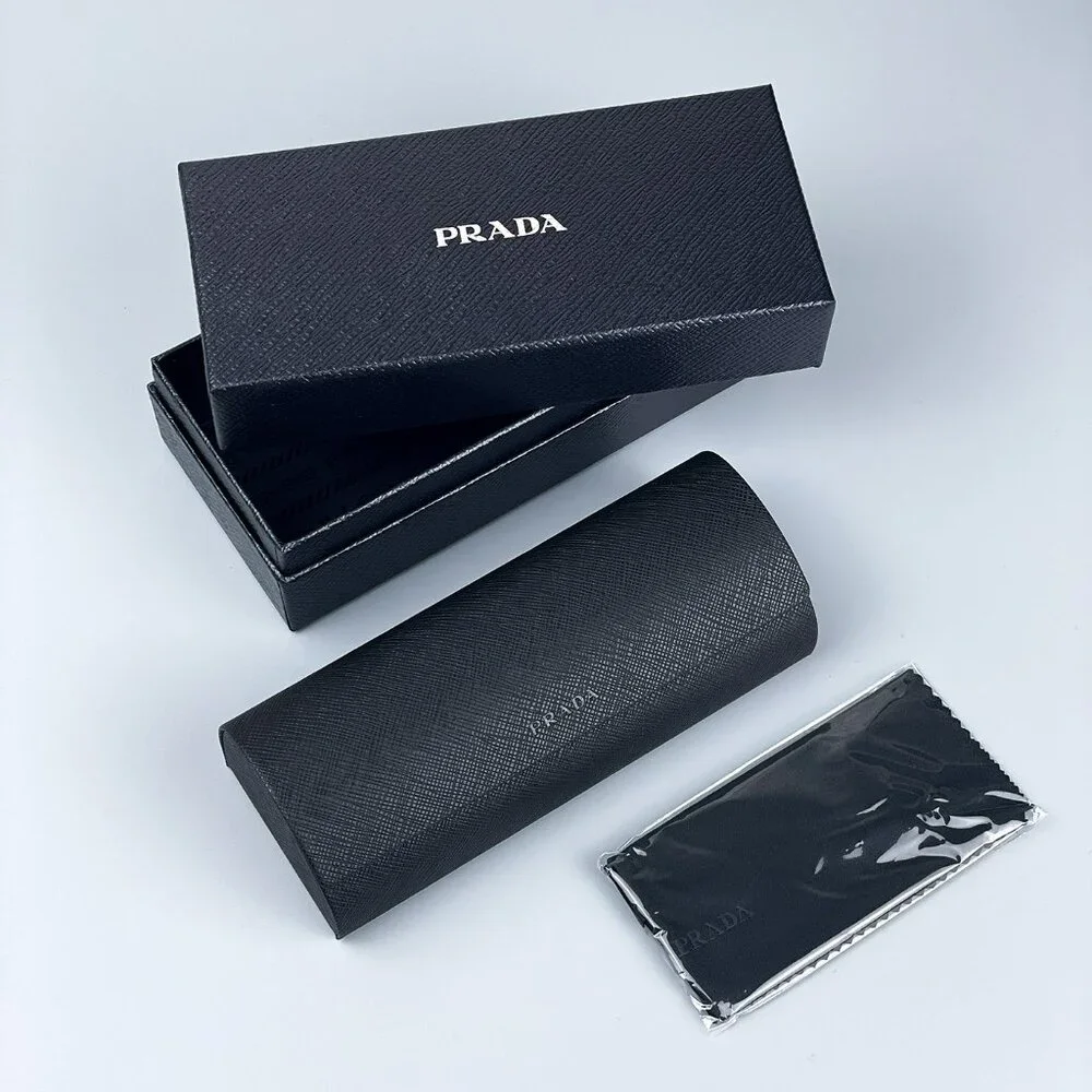 Prada PRA09V 12P1O1 BRAND NEW Eyeglasses Matte Black Square Unisex